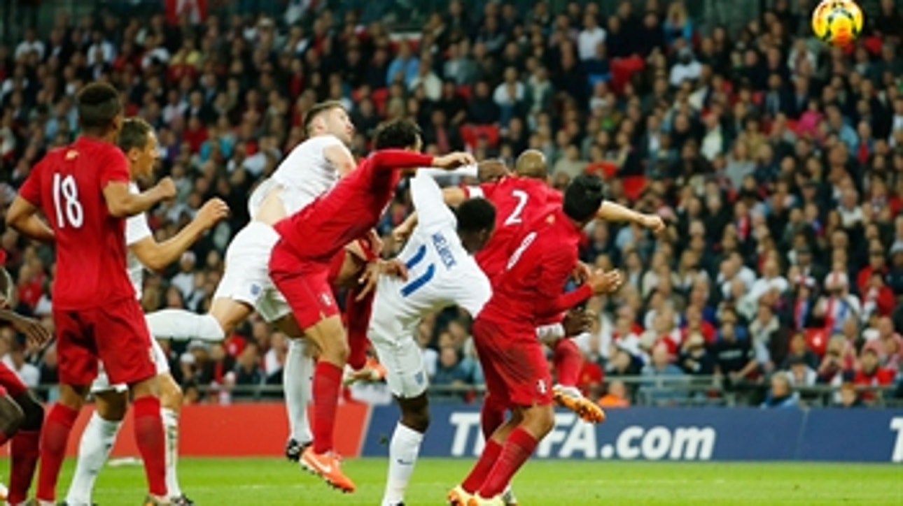 Cahill's header gives England a 2-0 lead