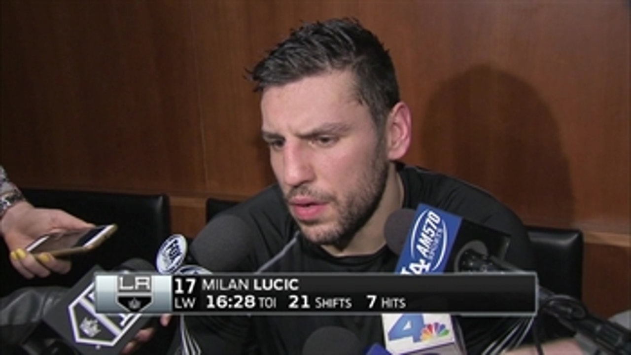 Milan Lucic hopes Friday wasn't his last game as a King