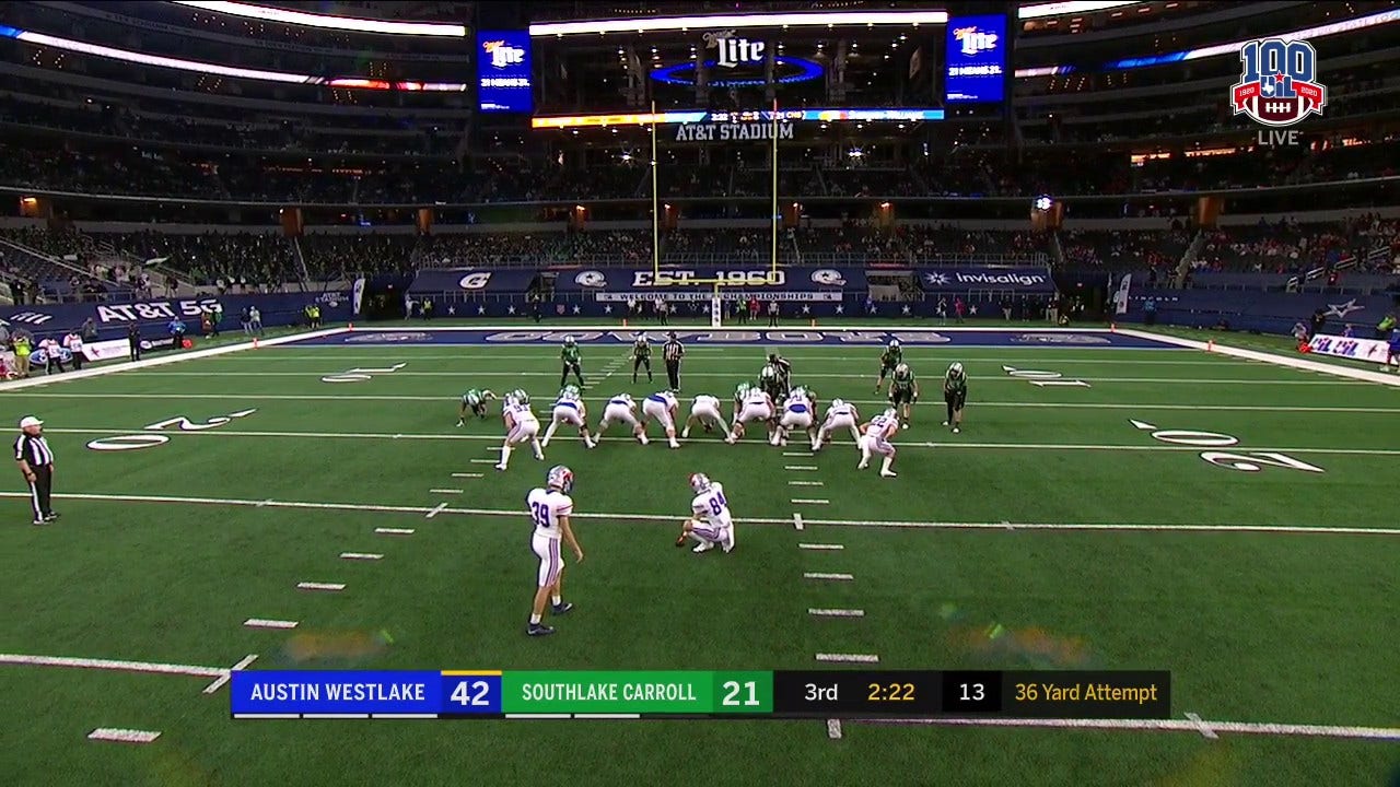 HIGHLIGHTS: Westlake hits 36-yard FG to Extend Lead
