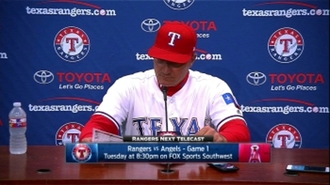 Jeff Banister on Gallo's big day at the plate