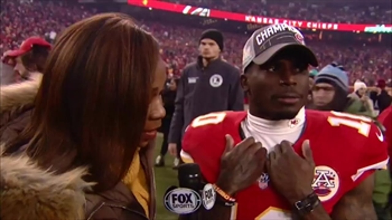 Tyreek Hill re-lives two-touchdown day after helping lead Chiefs to first Super Bowl in 50 years