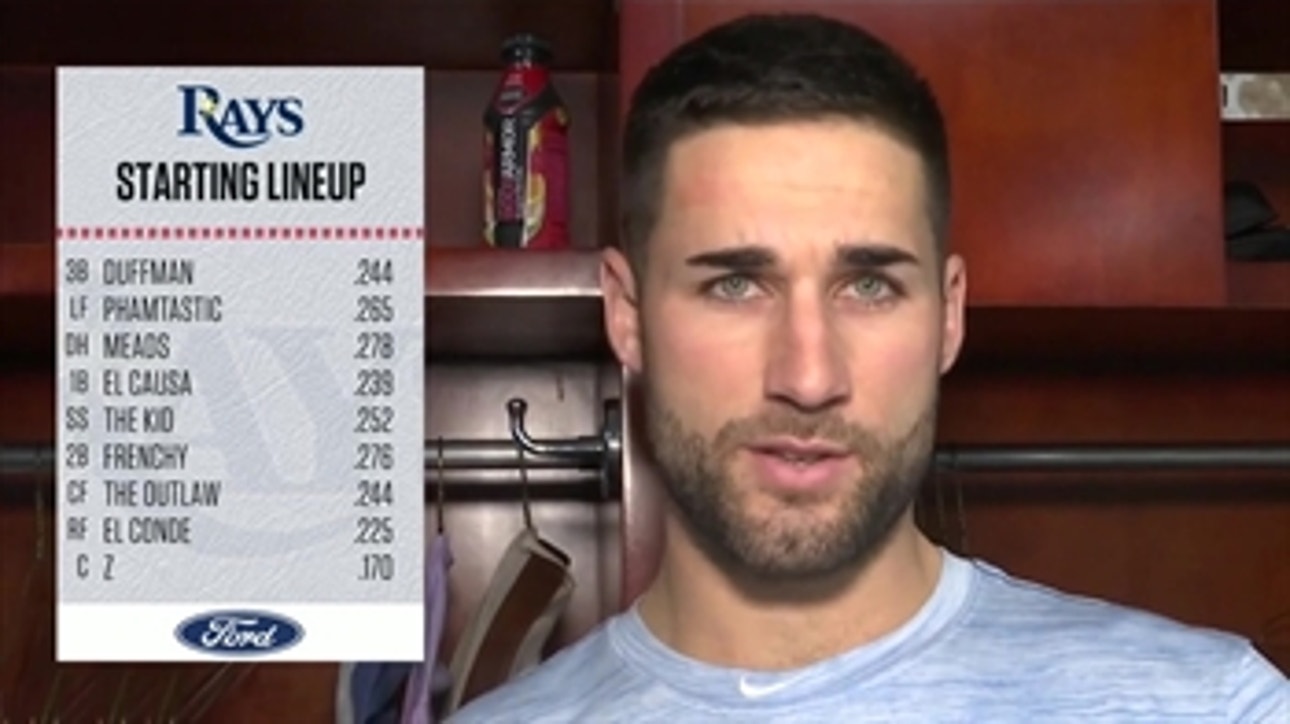 Watch Kevin Kiermaier's epic read of the Rays' starting lineup