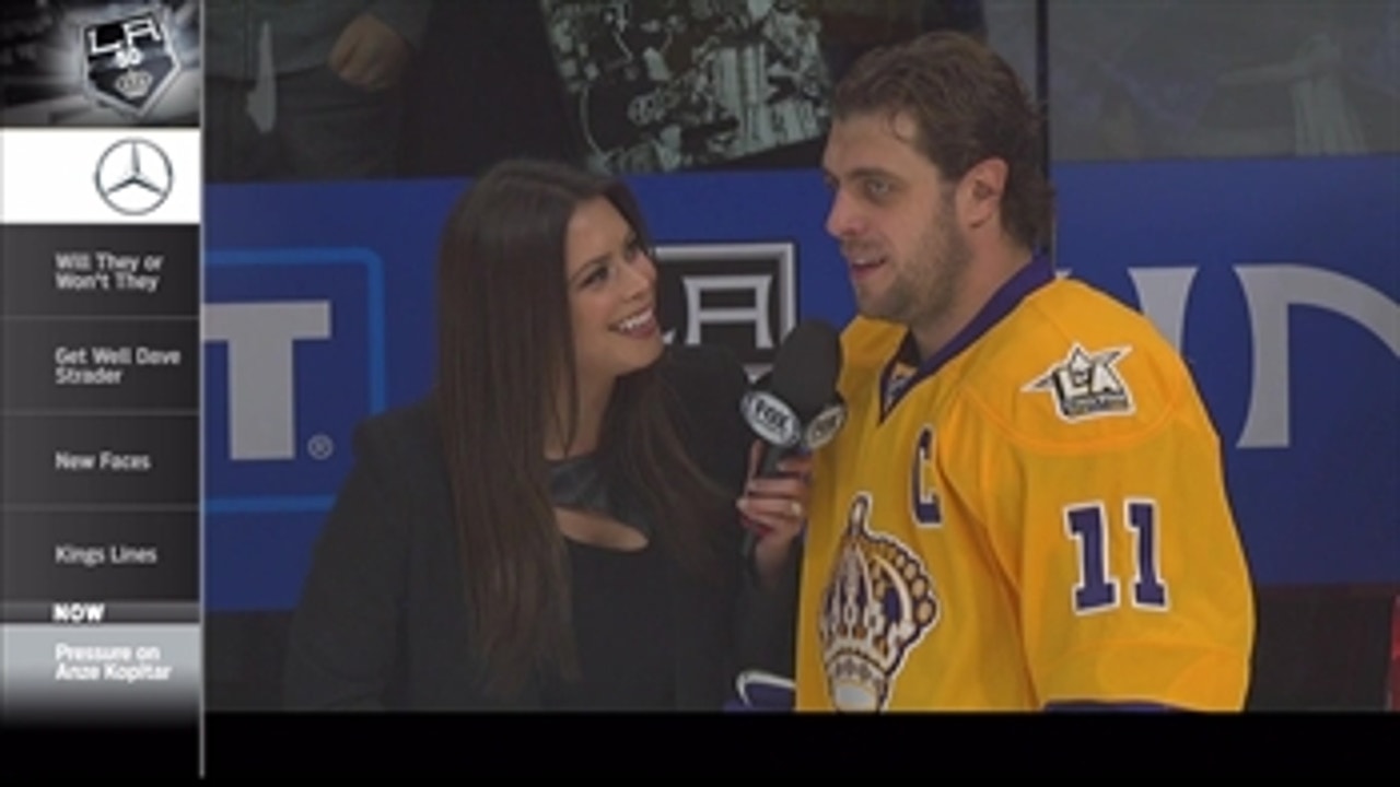 Kings Live: Alex Curry with Anze Kopitar from Kings bench