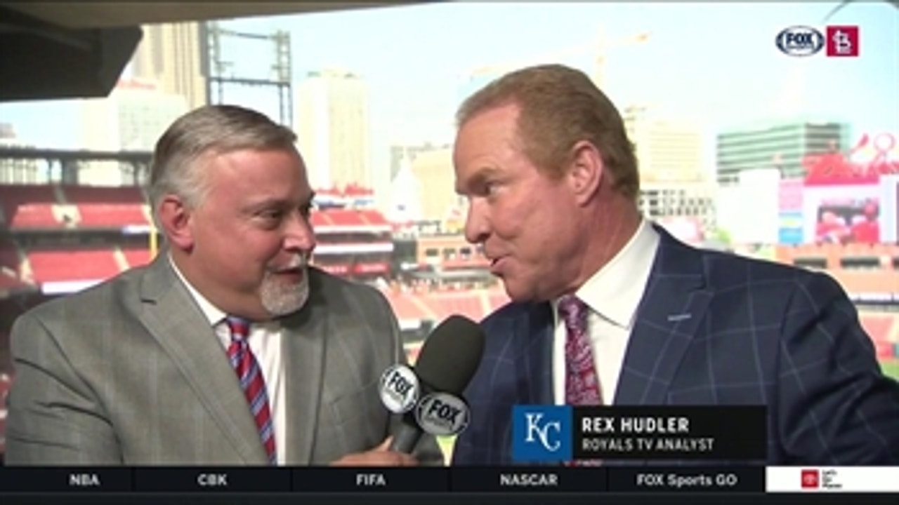 Rex Hudler 'was a little shocked' to receive applause after his first pitch at Busch