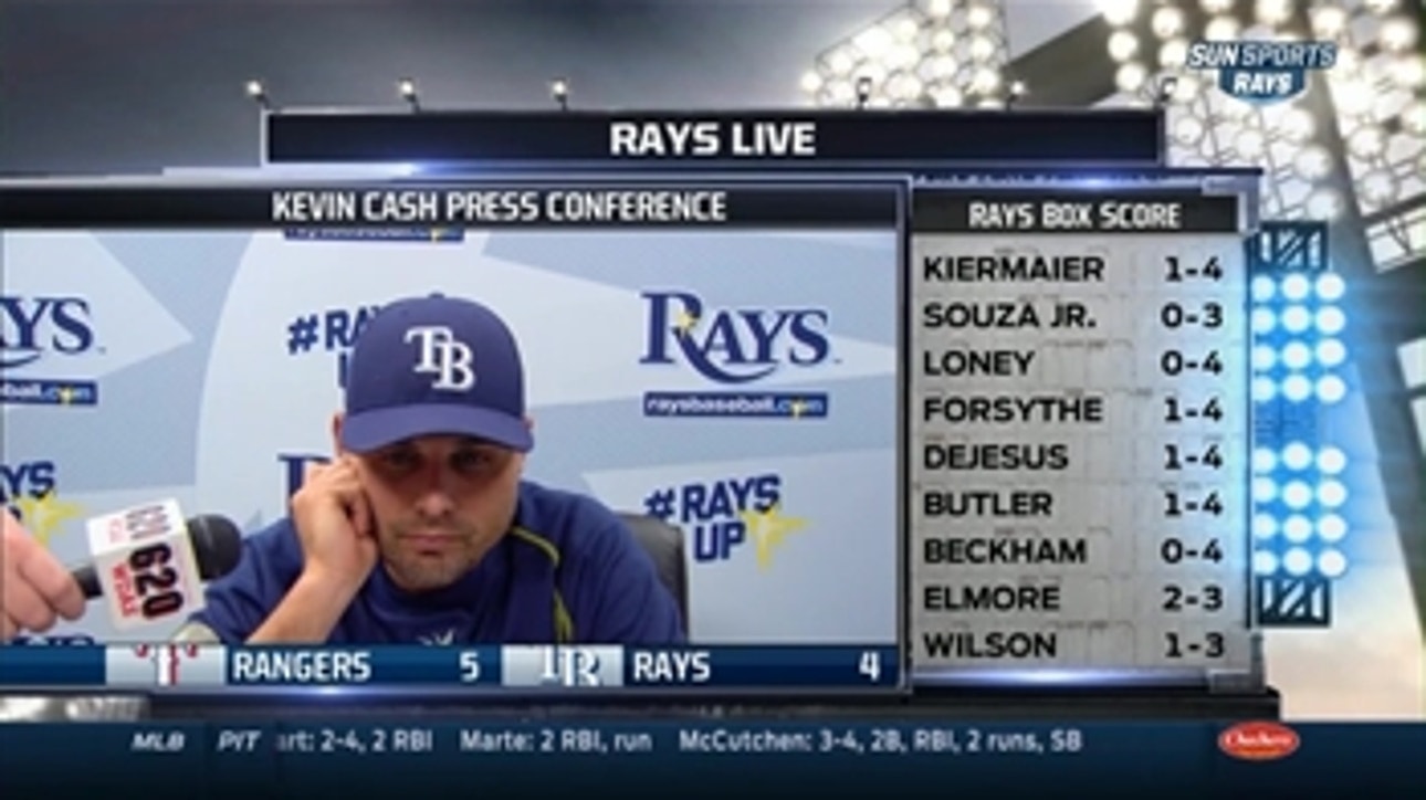Rays come up short against Rangers