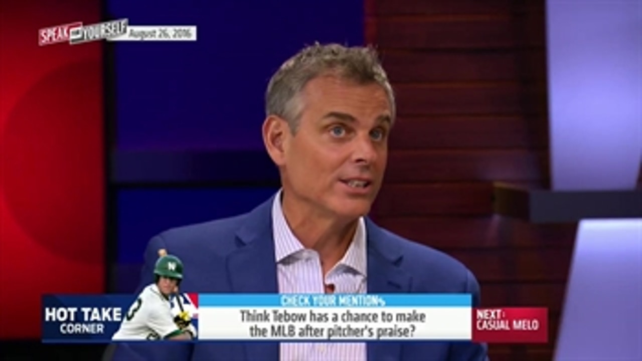 Tim Tebow's MLB tryout has a 'Bigfoot quality' and feels staged - 'Speak For Yourself'