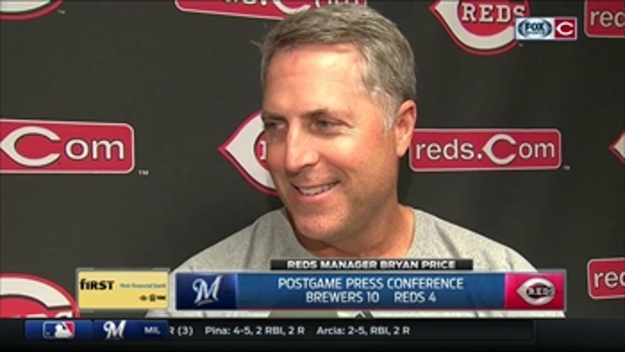 Bryan Price on Reds' loss: 'It was a tale of two ballgames'
