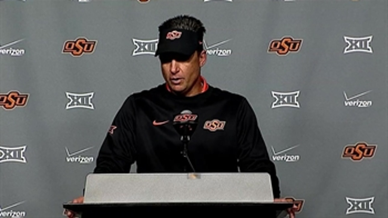 Mike Gundy talks about playing after the homecoming tragedy