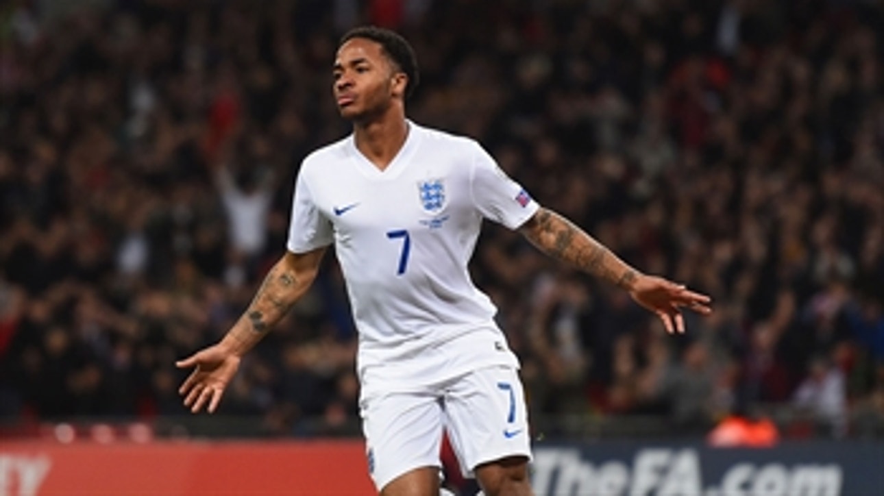 Sterling extends England lead over Lithuania