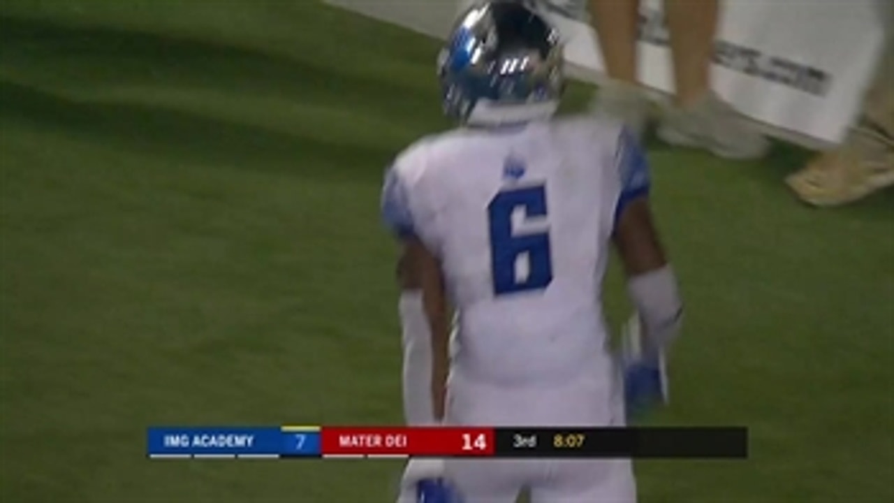 IMG's Trey Sanders rushes 85 yards for touchdown