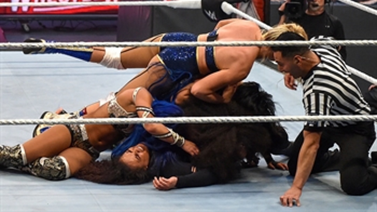 Four Superstars eliminate Tamina: WrestleMania 36 (WWE Network Exclusive)