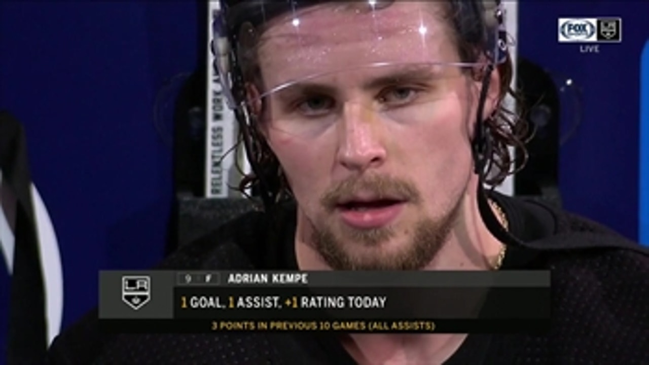 Adrian Kempe: LA Kings 'deserved to win'