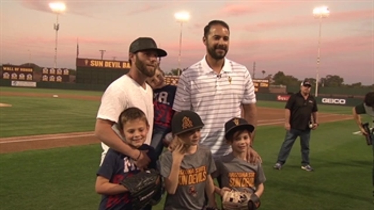 ASU honors Dustin Pedroia and Andre Ethier