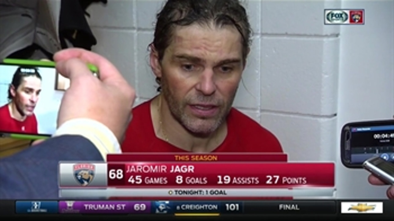 Jaromir Jagr: 'We create our own luck'