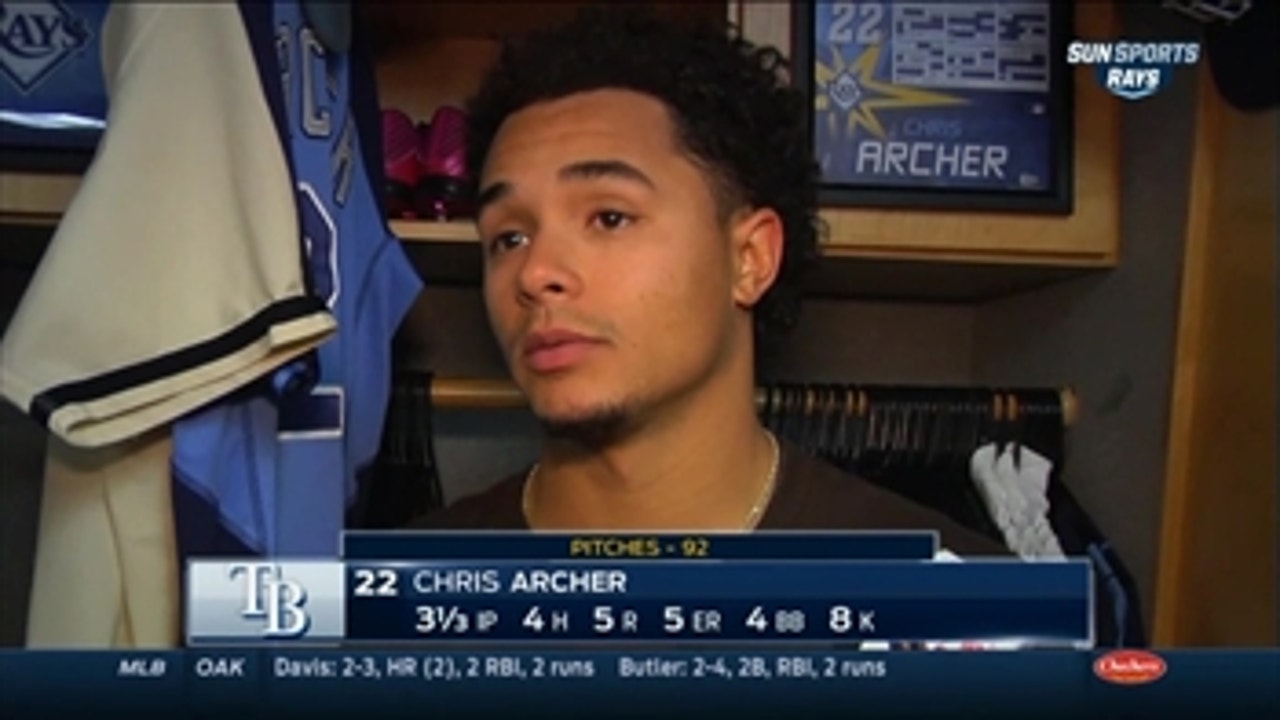 Chris Archer: 'I couldn't make pitches when I needed to'