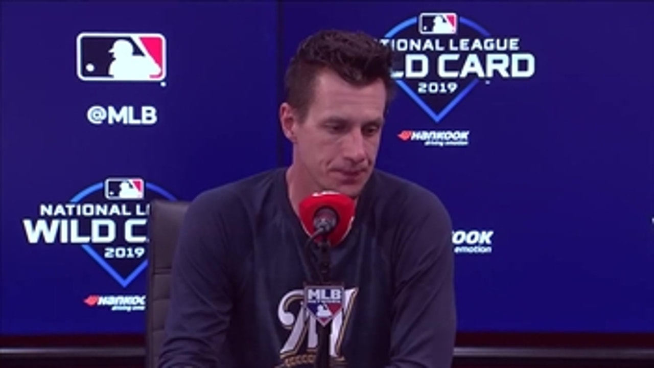 Brewers Manager Craig Counsell details how difficult the NL Wild Card loss is for the team
