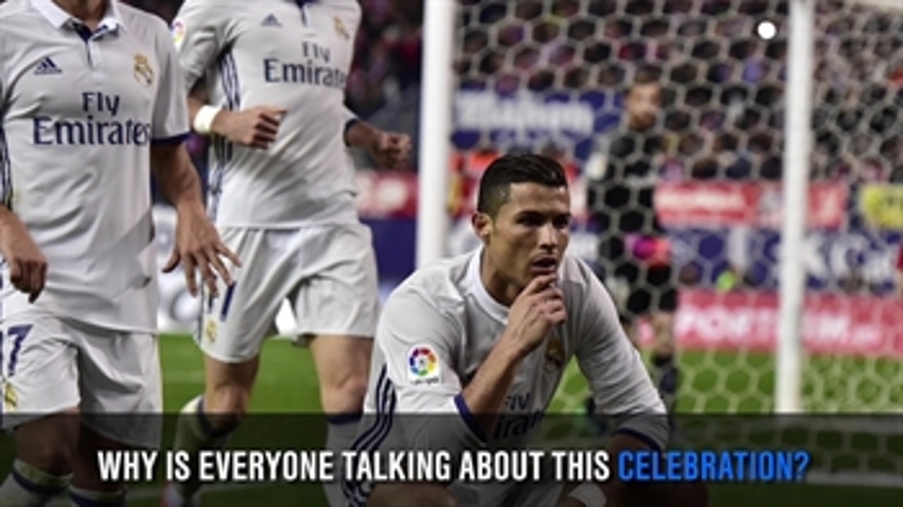 Cristiano Ronaldo showed off his new celebration
