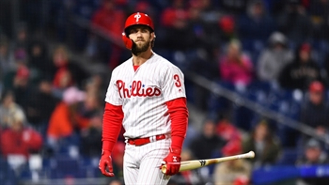 What's the biggest concerns surrounding Bryce Harper's struggles?