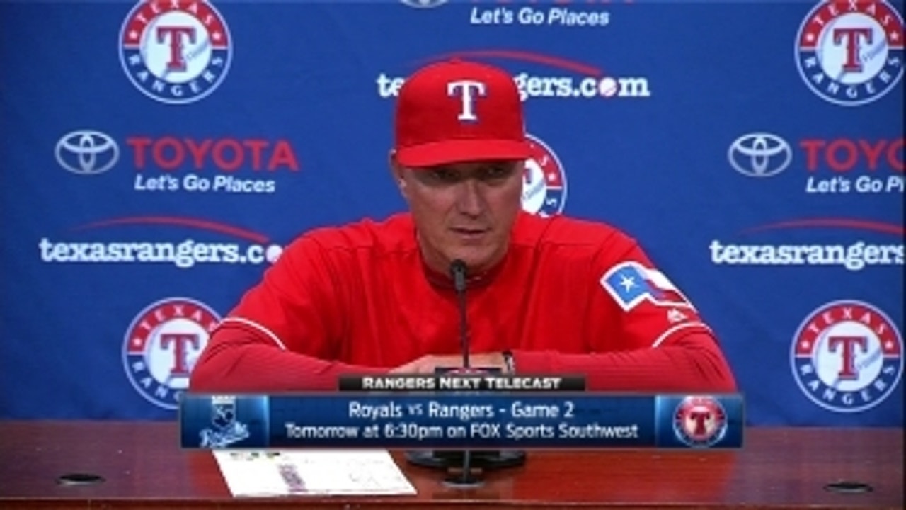 Jeff Banister talks extra-inning win over Royals