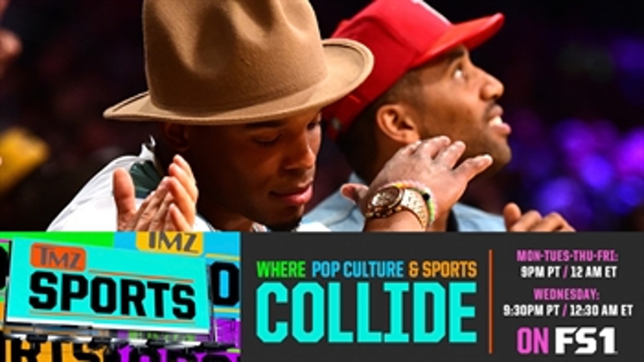 Cam Newton channels his inner-Pharrell at Lakers game - 'TMZ Sports'