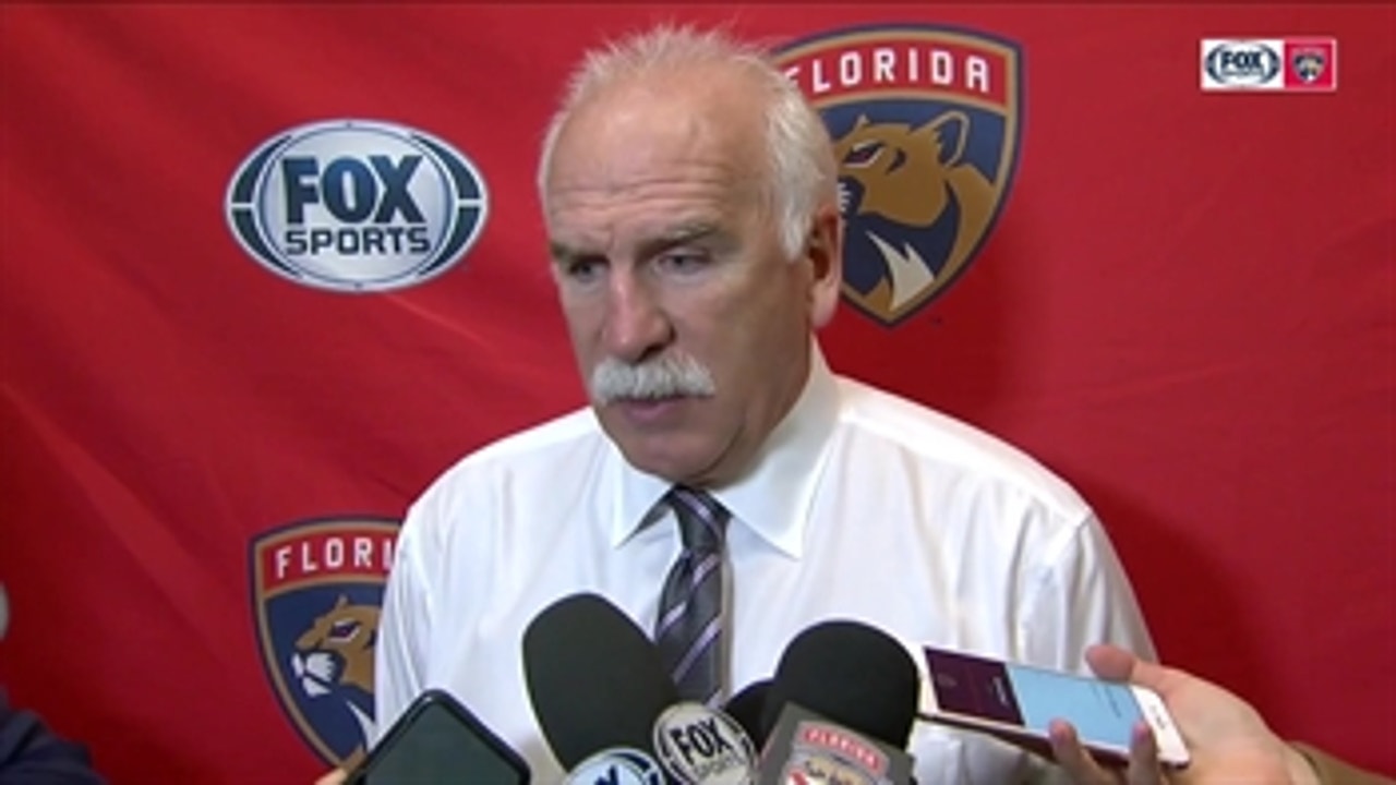 Joel Quenneville on the play of netminder Sergei Bobrovsky: 'He was excellent'