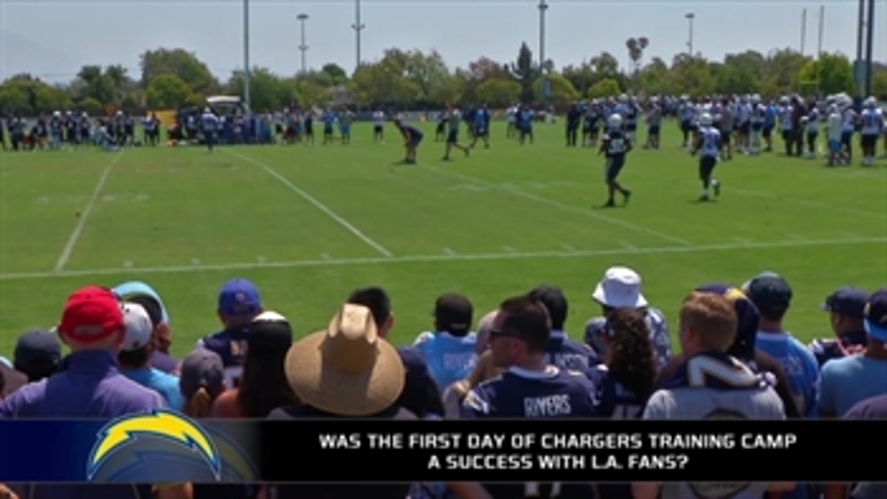 Was the first day of Chargers training camp a success?
