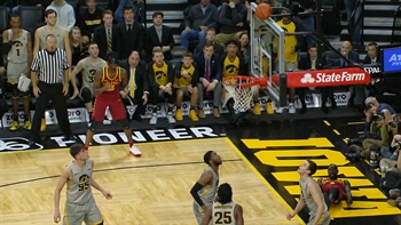 Iowa State's Marial Shayok makes absurd layup against Iowa