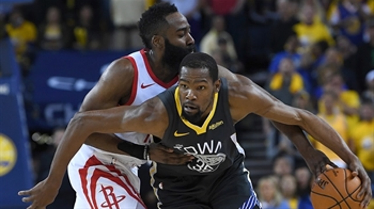 Colin Cowherd: Warriors-Rockets series has proved that KD is 'significantly' better than James Harden