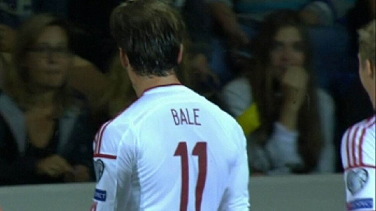 Gareth Bale equalizes for Wales