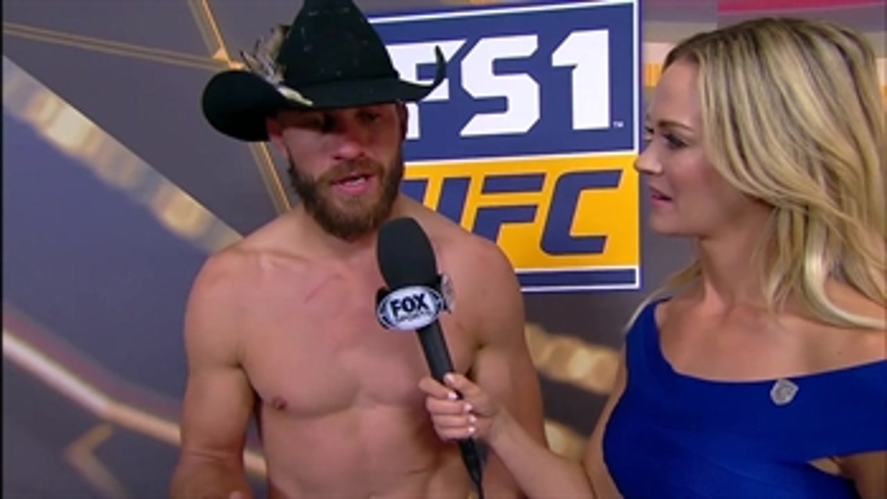 Donald Cerrone talks after impressive submission Victory ' INTERVIEW ' POST-FIGHT ' UFC FIGHT NIGHT