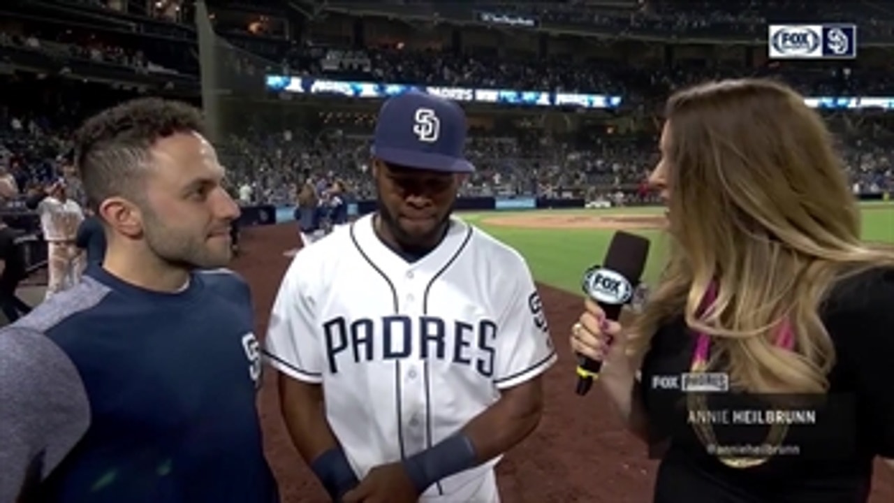 Manuel Margot talks about his two-hit day after the 8-2 win