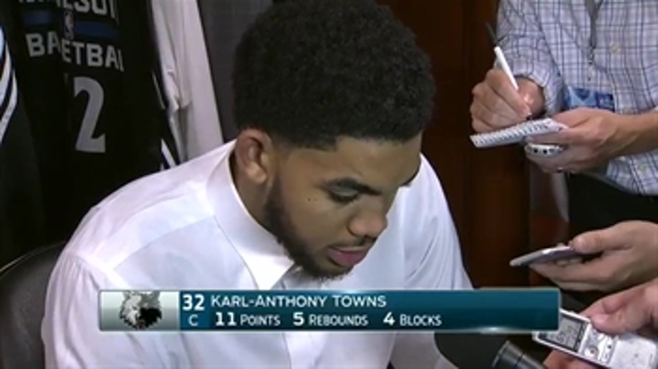 Karl-Anthony Towns: 'The game isn't decided on one play'