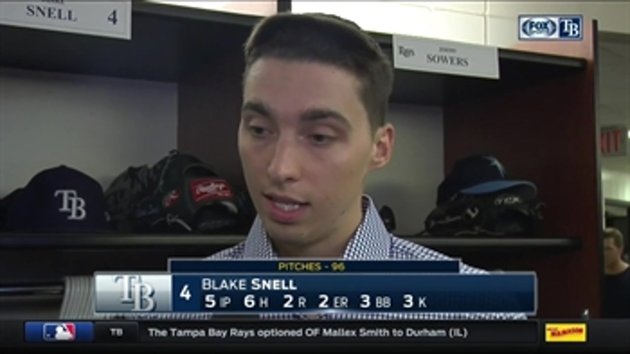 Blake Snell: I feel like I'm getting closer to where I want to be