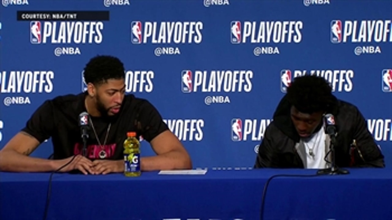 Anthony Davis talks end of the season | Warriors Eliminate Pelicans