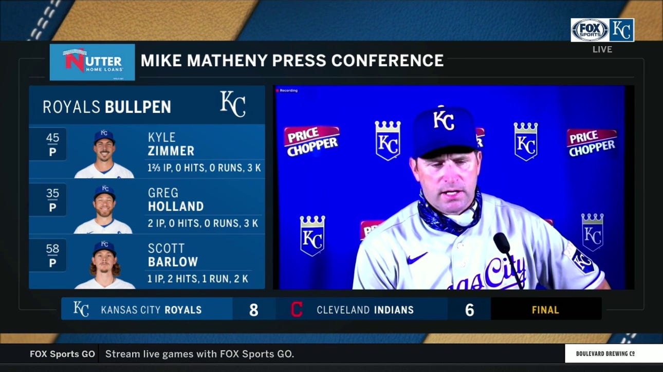 Matheny happy to see Royals doing 'the little things' in win over Indians