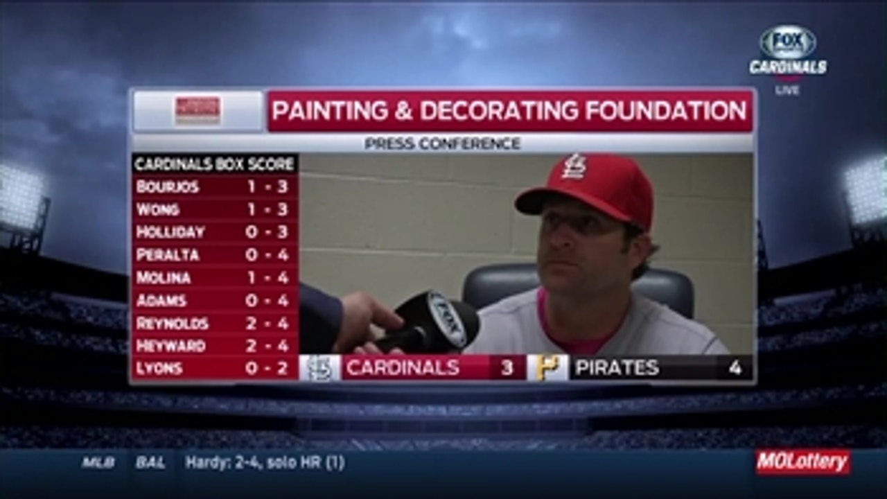 Matheny: "It was just one of those days where we had to get what we could."