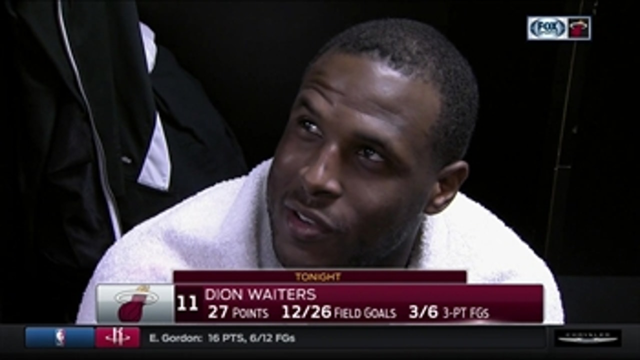 Dion Waiters trying to lead by example with huge night
