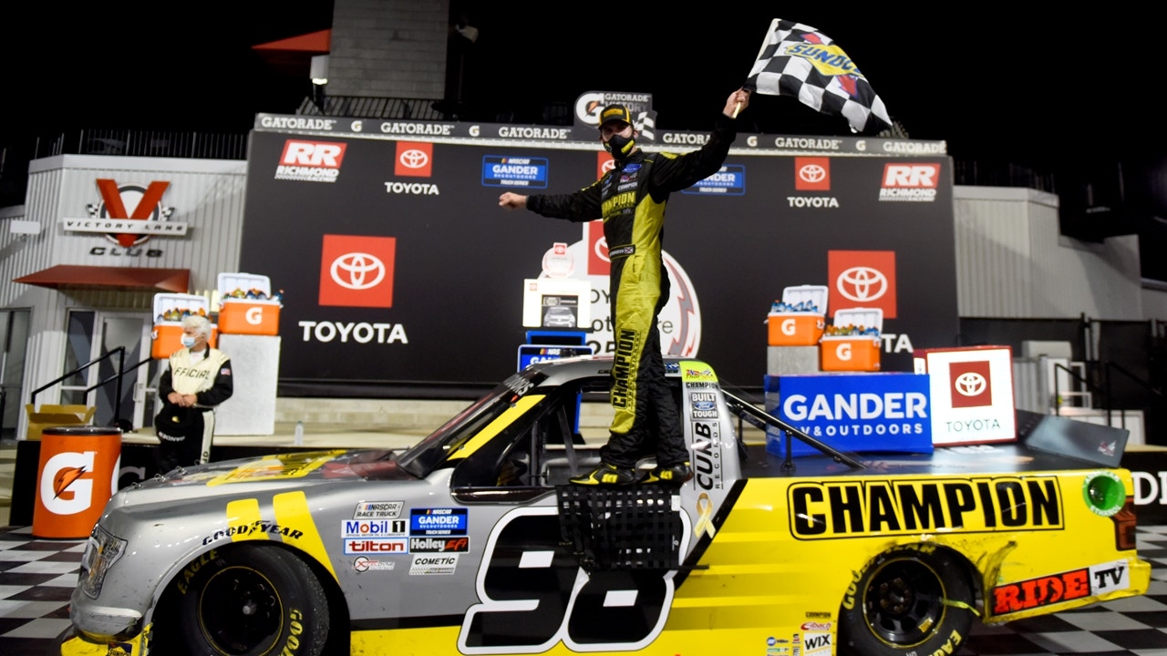 LAST LAPS: Grant Enfinger fights his way to the front for his 3rd season victory in Richmond