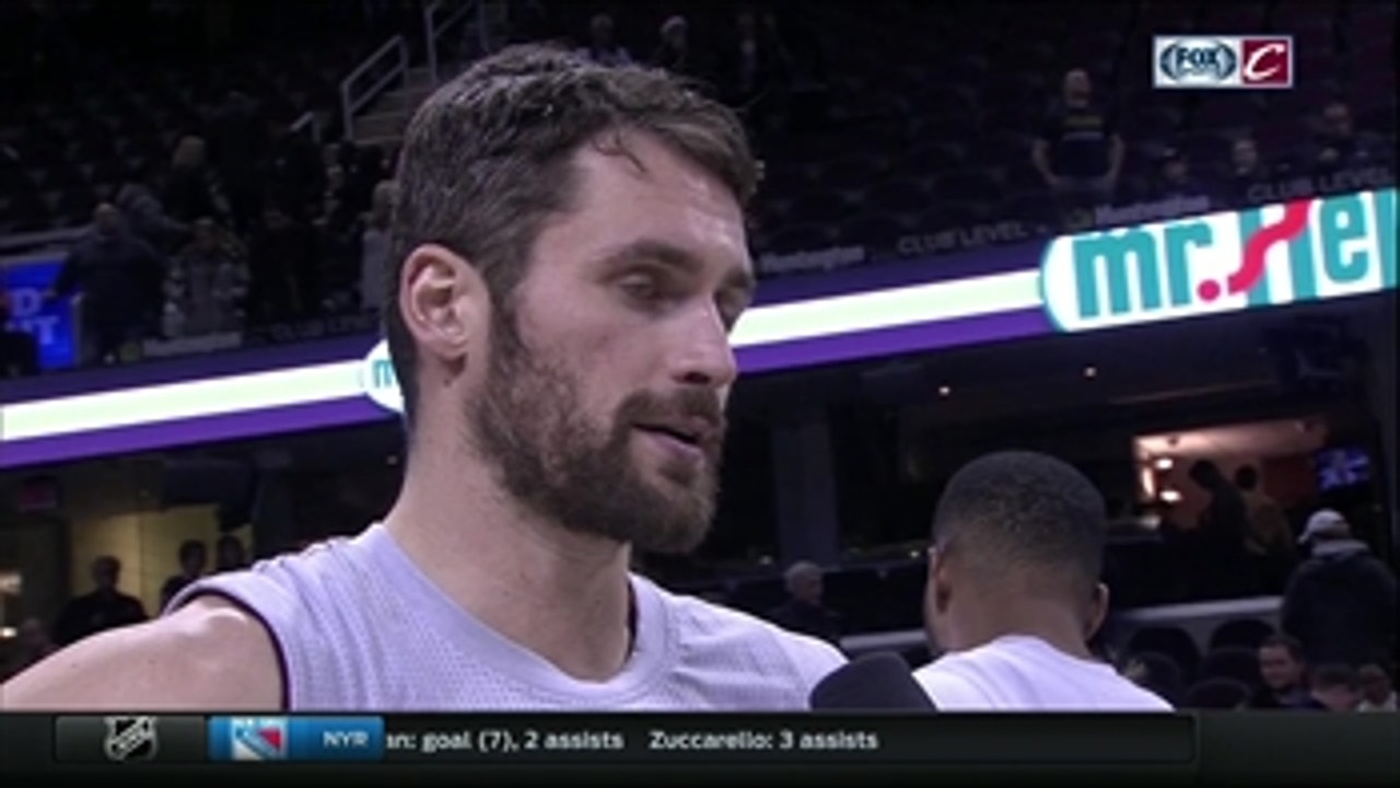 It was huge for Kevin Love to get back in the groove