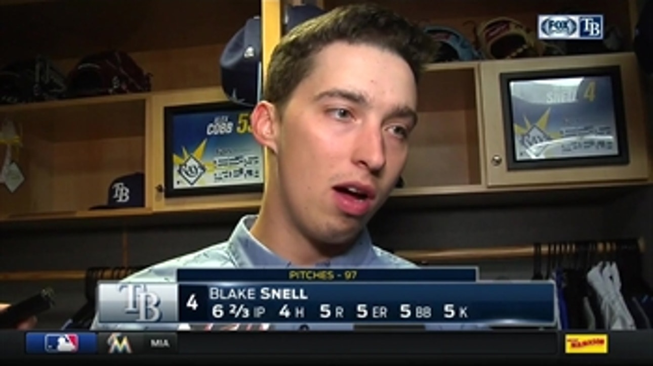 Blake Snell on his walks: It is a thing I can fix