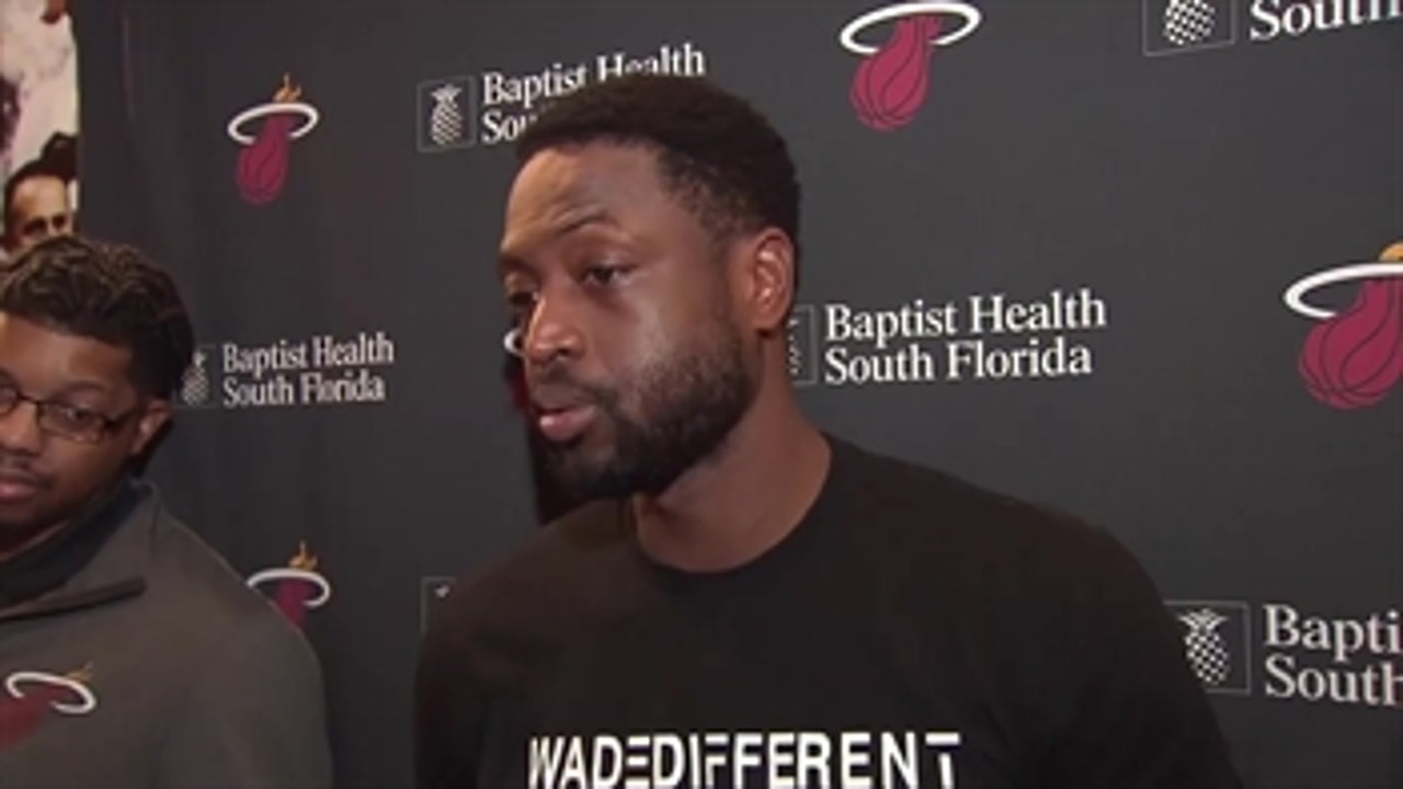 Dwyane Wade on Derrick Rose's big night, getting ready for Atlanta's pace