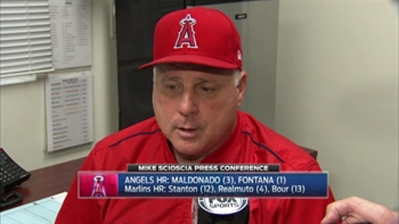 Scioscia speaks after 8-5 loss to Marlins