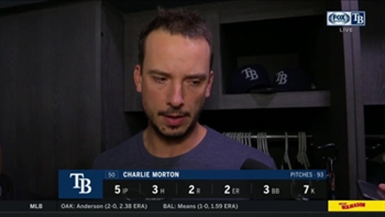 Charlie Morton disappointed with fastball command against White Sox