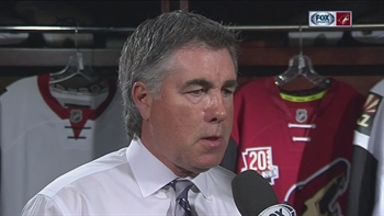 Tippett: 'We just weren't there in the first period'