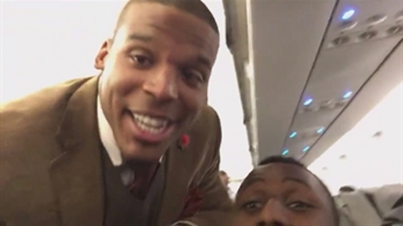 Cam Newton and the 11-0 Panthers check in from the team plane - 'PROcast'