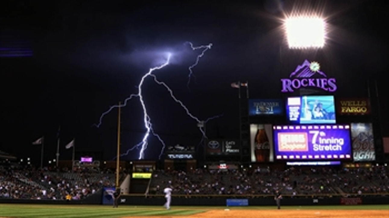 Padres top Rockies after storm delay