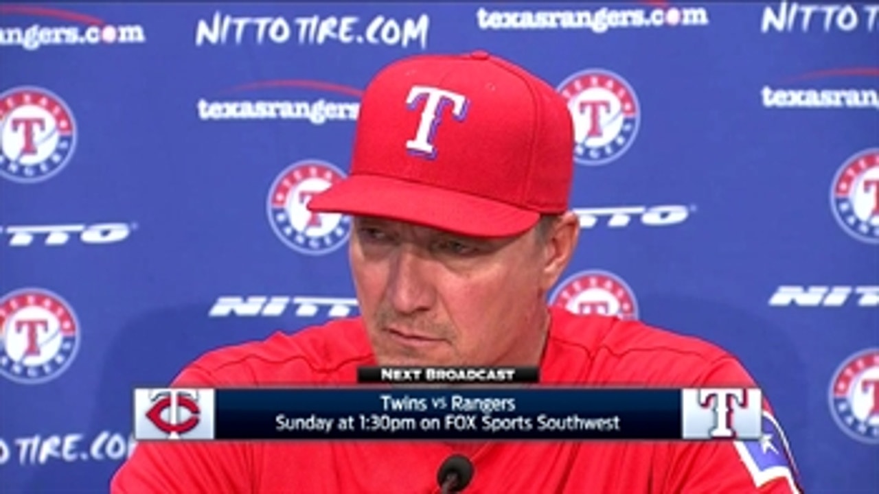 Jeff Banister evaluates Kyle Lohse in 2016 Debut, 8-6 loss
