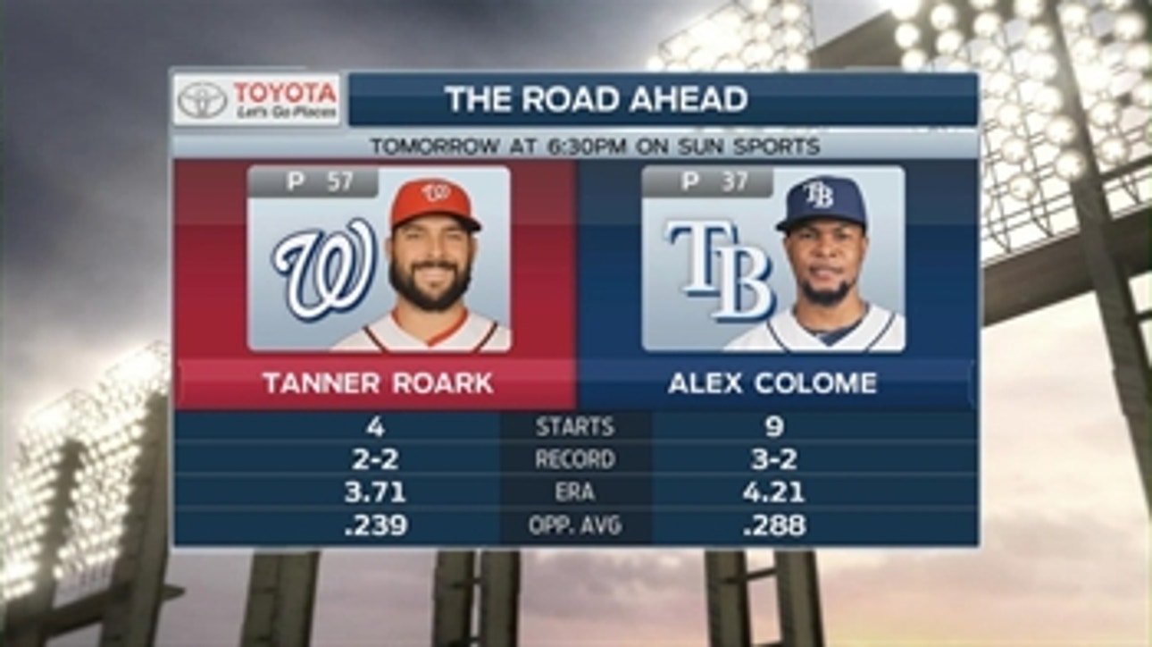 Colome takes the mound as Rays finish homestand