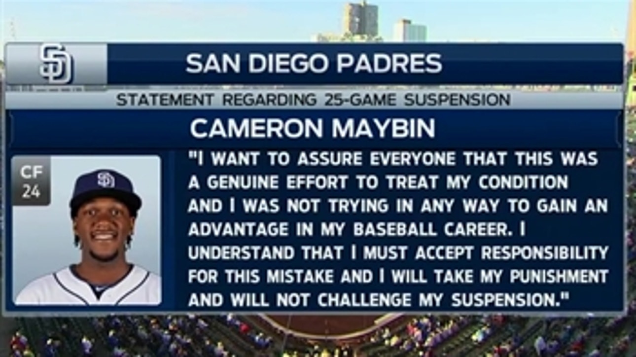 Maybin responds to MLB suspension