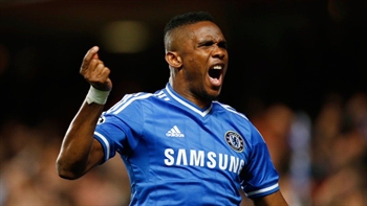 Eto'o gives Chelsea 1-0 lead